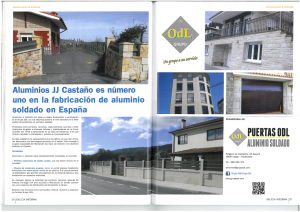 Revista Galicia Informa nº5 Abril 2016 Construccion y Vivienda Aluminios JJ Castaño